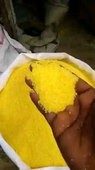 Freshly made garri is here